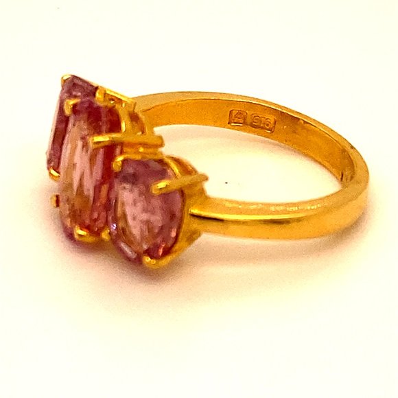 Tajikistan Spinel 6.75ct Solid 22K Gold Ring - Picture 6 of 7
